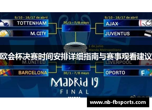 欧会杯决赛时间安排详细指南与赛事观看建议