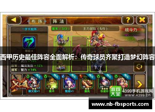 西甲历史最佳阵容全面解析:传奇球员齐聚打造梦幻阵容 西甲历史最佳阵容全面解析:传奇球员齐聚打造梦幻阵容